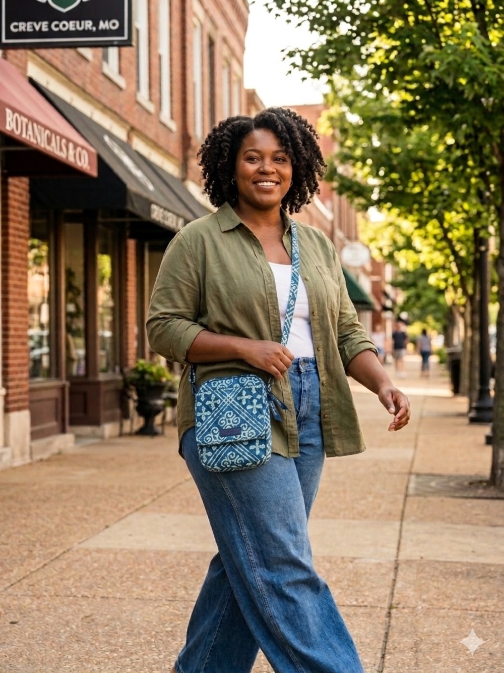 Vera Bradley Blue Patterned Crossbody Bag